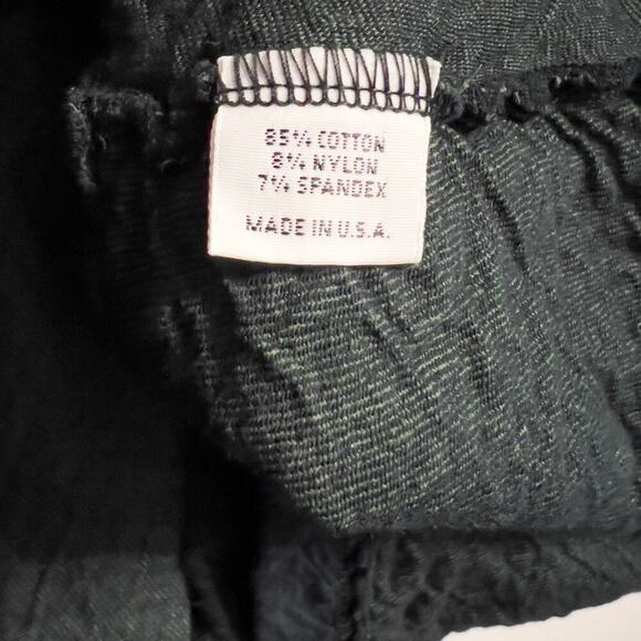 Bryn Walker Tunic Small Button Down Asymmetrical Crinkle Dark Green Lagenlook - Picture 6 of 8